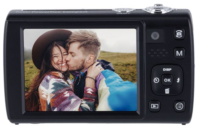 Kompaktkamera 5x Opt. Zoom  Powerflex Compact (Schwarz) 