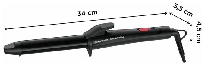 Lockenstab 47 W  CF321L x Karl Lagerfeld Curls Forever (Schwarz, Rot) 