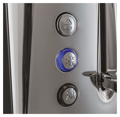 Toaster 1550 W 2 Scheibe(n) 6 Stufen  23221-56 Luna (Schwarz, Grau) 