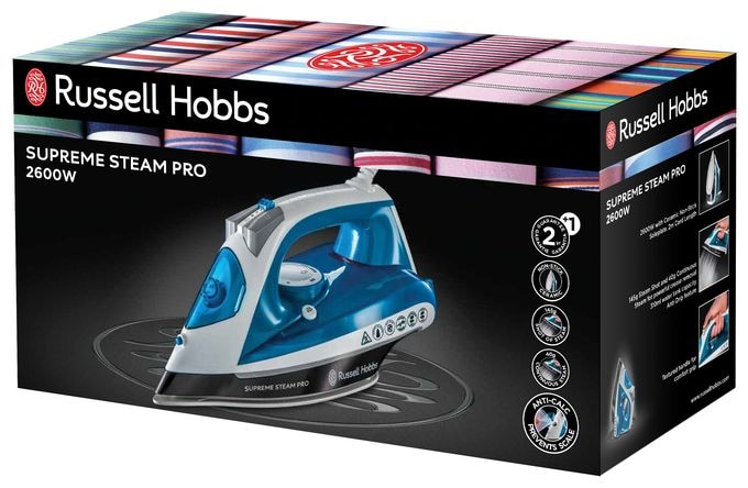 2600 W Dampfbügelstation 40 g/min  23971-56 Supreme Steam Pro (Blau, Weiß) 