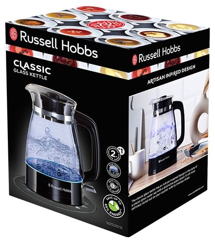1,7 l Wasserkocher 2400 W (Schwarz, Transparent) 26080-70 Classic 