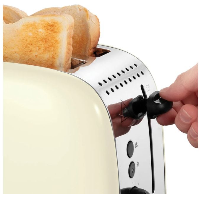 Toaster 1600 W 2 Scheibe(n) 6 Stufen  26551-56 Colours Plus 2S (Cremefarben, Silber) 
