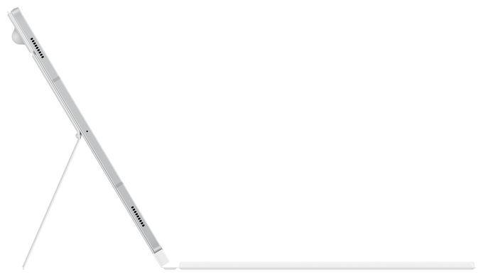 für Samsung Galaxy Tab S10+ / S9+ / S9 FE+ bis 31,5 cm (12.4")  Book Cover Keyboard (Weiß) 