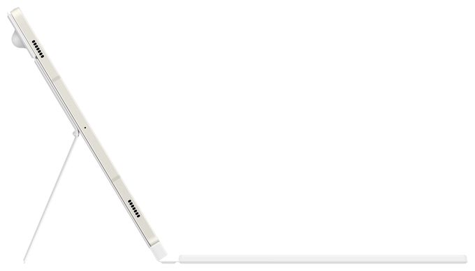 für Samsung Galaxy Tab S9, Galaxy Tab S9 FE bis 27,9 cm (11") Kratzresistent  Book Cover Keyboard (Weiß) 