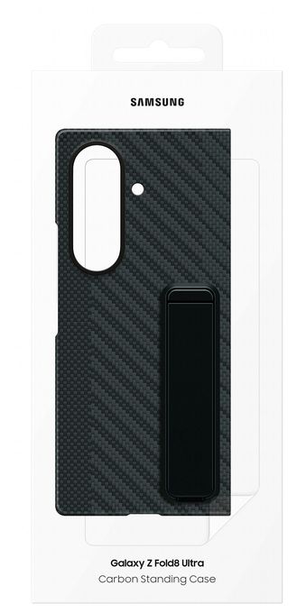 Cover für Samsung Z Fold8  Carbon Standing Case (Schwarz) 