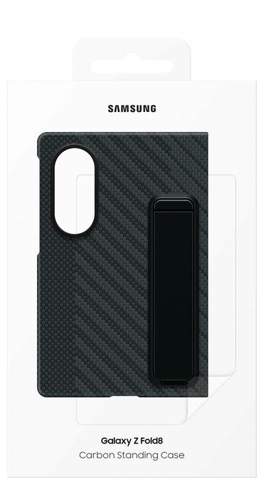Cover für Samsung Z Fold8  Carbon Standing Case (Schwarz) 