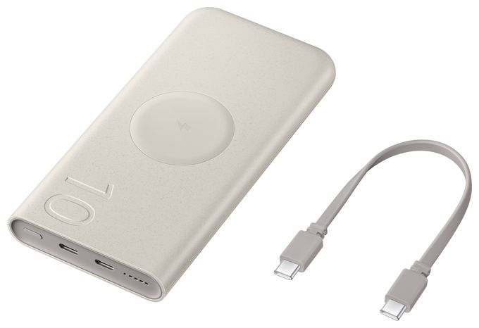 10000 mAh Powerbank USB Typ-C Kabelloses Laden  EB-U2510XUEGEU (Beige) 