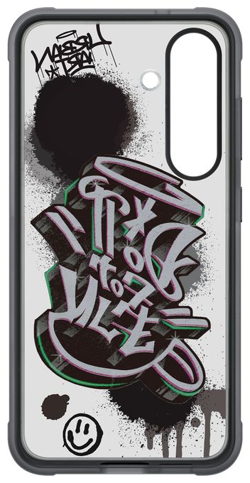Cover für Samsung Galaxy S25  Flipsuit Rugged Case (Schwarz, Mehrfarbig) 