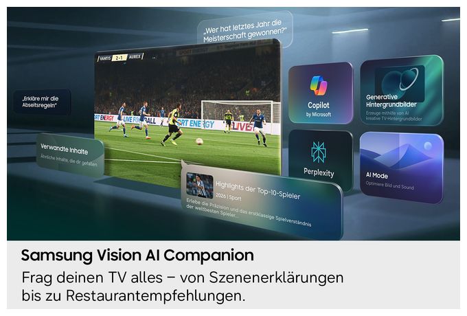 Micro RGB 2,16 m (85 Zoll) Fernseher 4K Ultra HD VESA 600 x 400 mm  GMR85R85HAUXZG (Schwarz, Titan) 