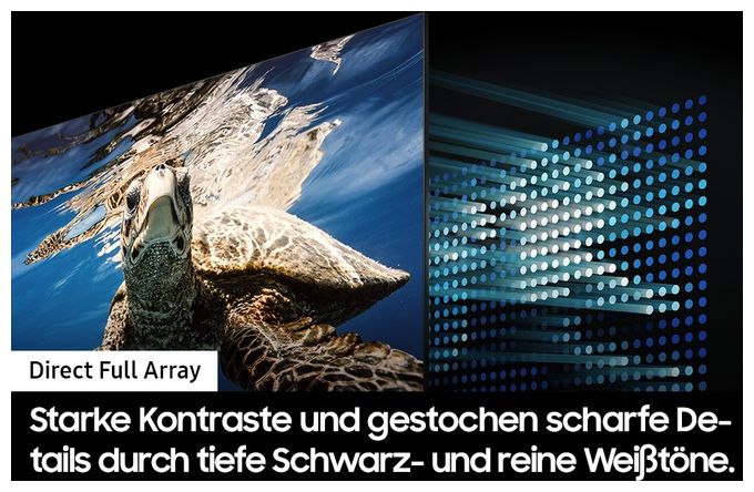 QLED 127 cm (50 Zoll) Fernseher 4K Ultra HD VESA 200 x 200 mm  GQ50Q80DAT (Silber) 