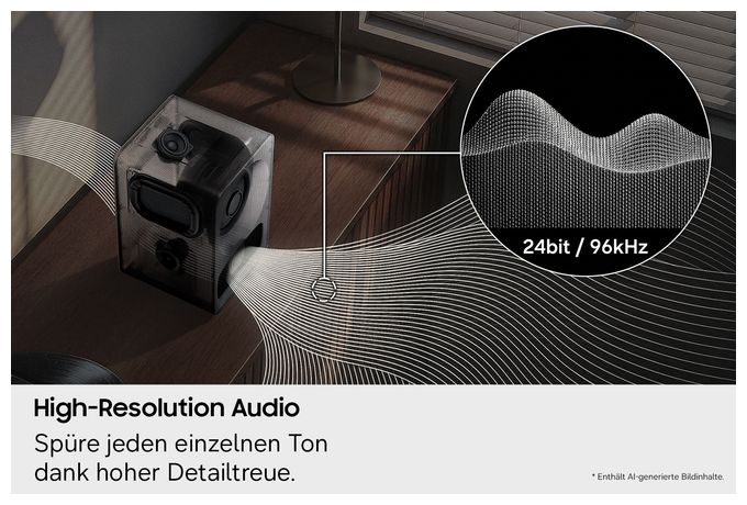 Wlan Lautsprecher mit Bluetooth  Music Studio 7 HW-LS70H/ZG (Schwarz) 