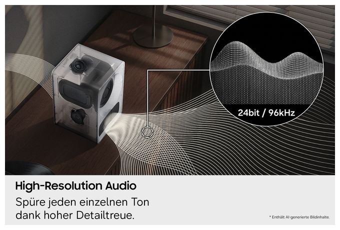 Wlan Lautsprecher mit Bluetooth  Music Studio 7 HW-LS71H/ZG (Weiß) 