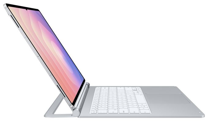 für Samsung Galaxy Tab S11 Ultra  Pro Keyboard (Silber) 