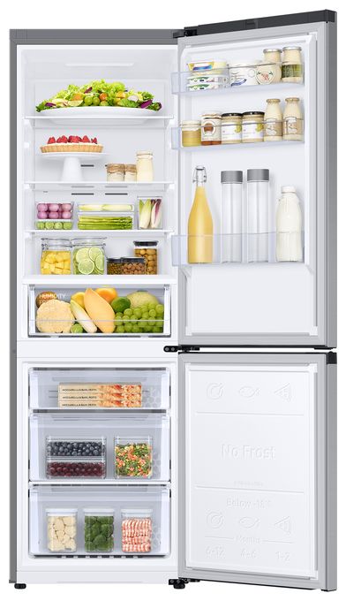 230 l / 114 l Kühl-Gefrierkombi freistehend NoFrost 163 kWh Jahr  RB34C600CSA (Graphit) 