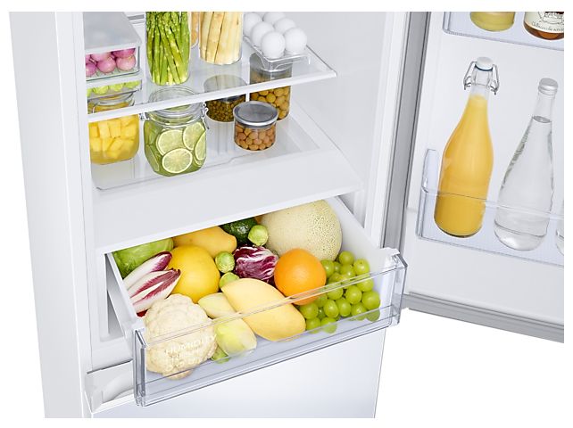230 l / 114 l Kühl-Gefrierkombi freistehend NoFrost 163 kWh Jahr  RB34C600CWW (Weiß) 