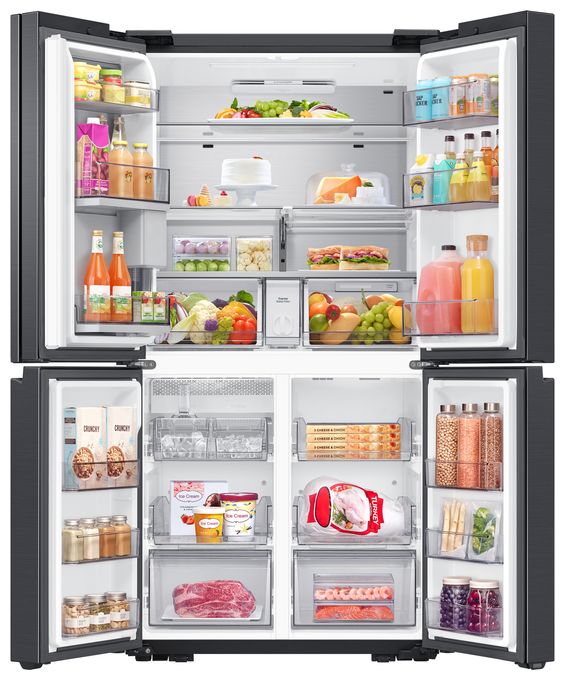 Side-by-Side Kühl-/ Gefrierkombination French Door 386 l / 250 l 365 kWh NoFrost 1830 mm x 912 mm  RF65DG960ESG (Edelstahl) 