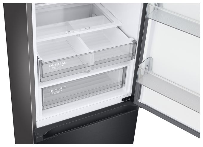 273 l / 114 l Kühl-Gefrierkombi freistehend NoFrost 134 kWh Jahr  RL38C7B5BB1 (Schwarz) 
