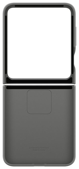 Cover für Samsung Galaxy Z Flip6  Silicone Case Ring (Grau) 
