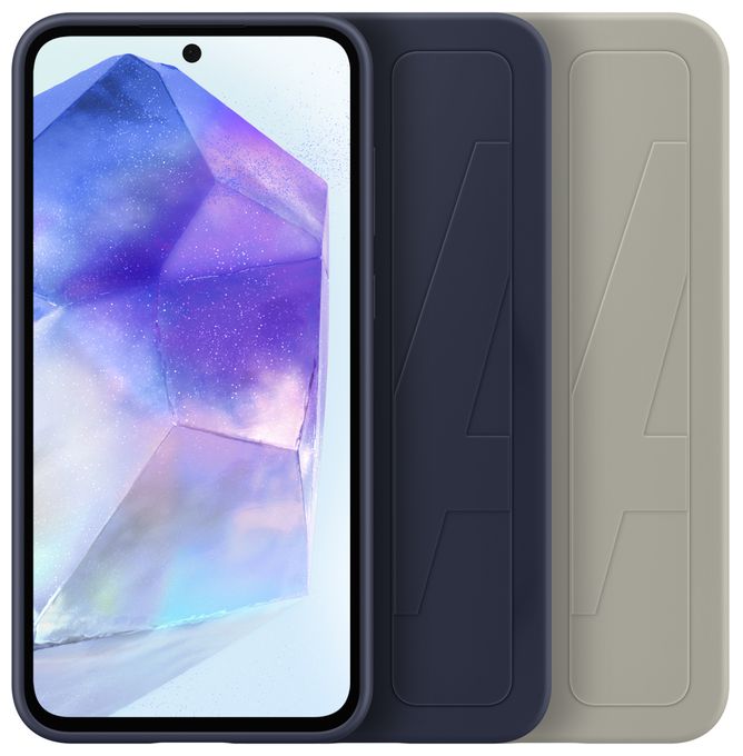 Cover für Samsung Galaxy A55  Standing Grip (Schwarz) 