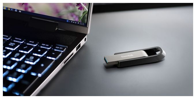 USB Typ-A Stick 256 GB  Extreme Go (Edelstahl) 