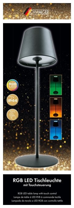 LED Warmweiß (3000K) Multi, Warmweiß DC Outdoor Tischleuchte 