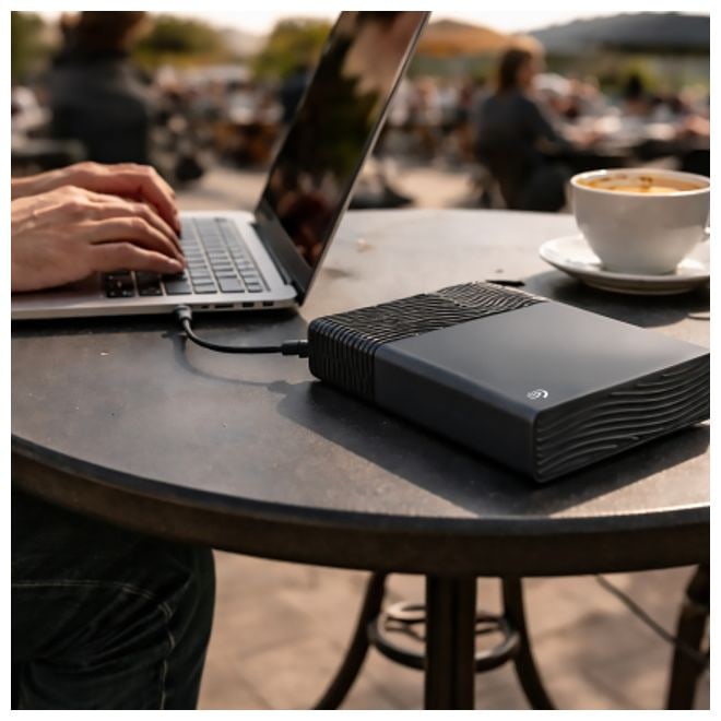 16 TB externe Festplatte USB Typ-C  One Touch Desktop (Dunkles Grau) 