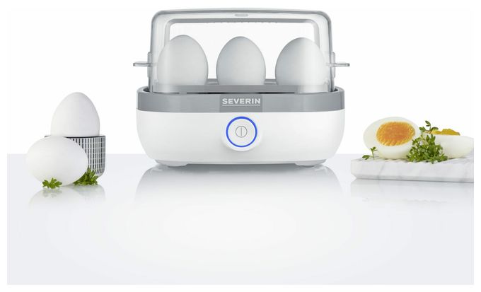 Eierkocher für 6 Eier  EK3164 (Grau, Weiß) 