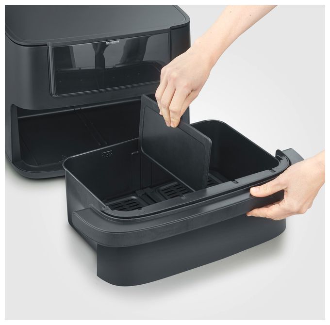 Doppel Heißluftfritteuse 9 l 2600 W  FR2490 (Schwarz) 