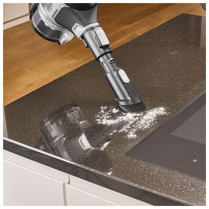 Handstaubsauger Beutellos bis 40 min Laufzeit 21,6 V  HV7155 (Schwarz, Silber) 