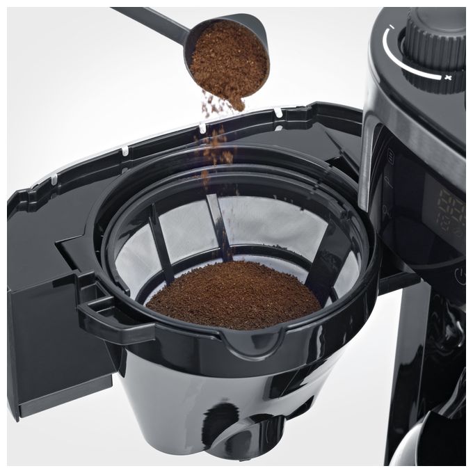 10 Tassen Filterkaffeemaschine  KA4813 (Schwarz, Edelstahl) 