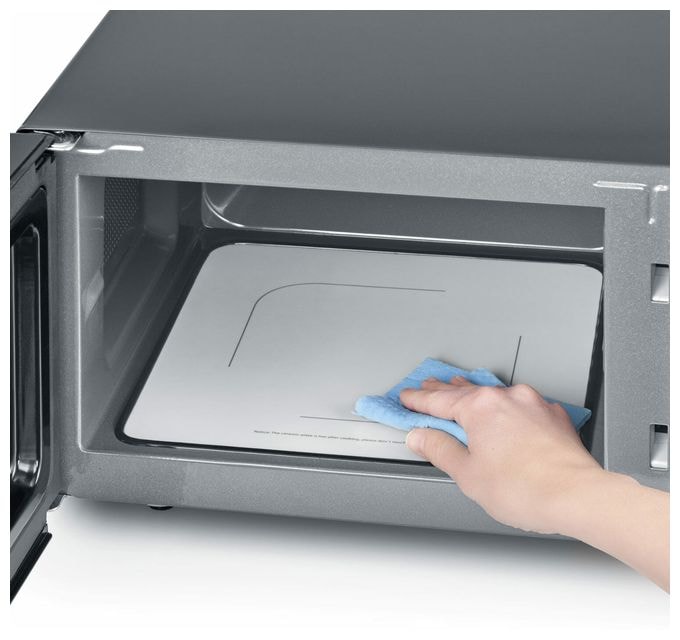 Standgeräte Solo 800 W Größe: klein 9 Stufen Grill  MW7762 (Schwarz, Edelstahl) 