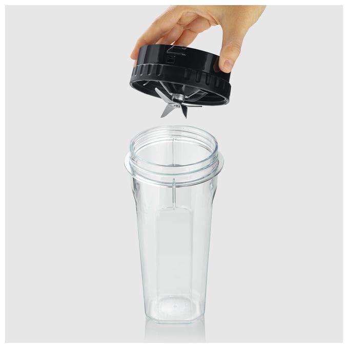 1,5 l Standmixer 2 Geschwindigkeiten 600 W (Schwarz, Transparent) SM3724 