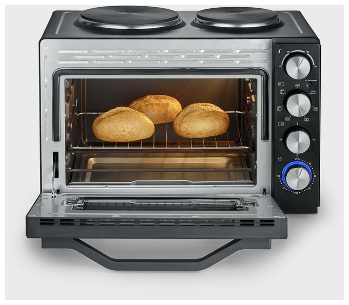 2500 W TO2074 Back-und Toastofen m.Koch­plat­ten 