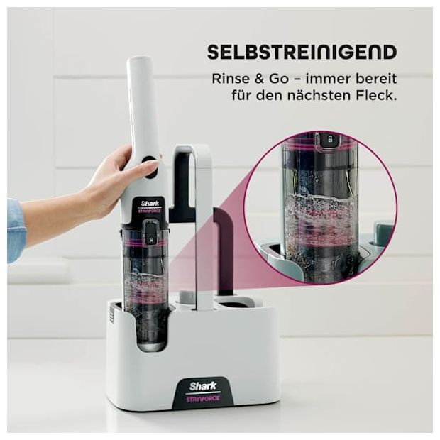 Handstaubsauger Beutellos (Schwarz, Pink, Weiß) HX100EUT StainForce 