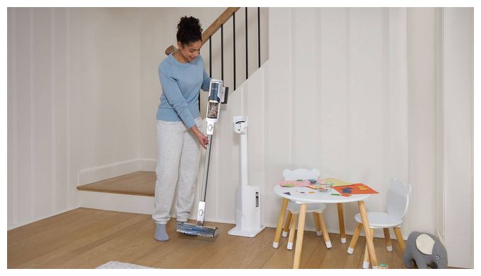 Handstaubsauger Beutellos bis 40 min Laufzeit  SHARK BU3521EU Clean Clean & Self-Empty (Blau, Weiß) 