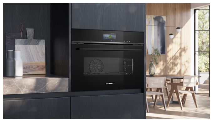 Einbaubackofen kompakt Dampfgaren AutoClean CS736G1B1 