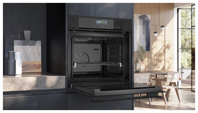 Backofen-Set groß AutoClean mit autarkem 79,2 cm Induktions Kochfeld EQ100DMF (HS936GCM1 + EX80BNVV6E + HZ9TY010) 