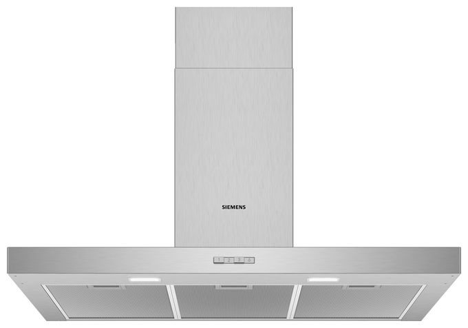 Abluft Dunstabzugshaube/Esse Wand 90 cm (Edelstahl) iQ100 LC94BBC50 