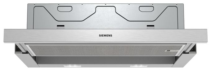 Abluft/Umluft Dunstabzugshaube/Esse Einbau 60 cm (Silber) iQ100 LI64LB521 