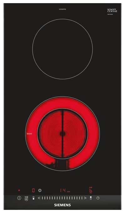 Glaskeramik Kochfeld/Herdplatte 2 Zone(n) iQ300 ET375FFP1E autarkes Domino 30cm 