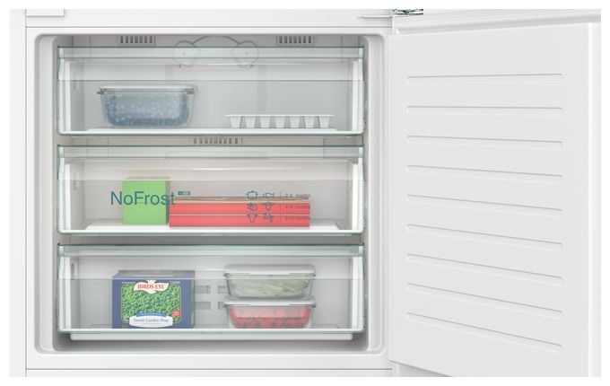 285 l / 98 l Kühl-Gefrierkombi freistehend NoFrost 256 kWh Jahr  iQ300 KB96NVFE0 (Nicht zutreffend) 