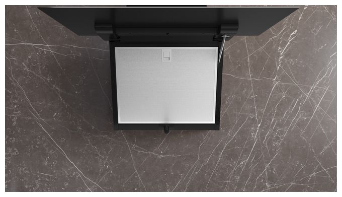 Abluft/Umluft Dunstabzugshaube/Esse Wand 60 cm (Schwarz) iQ300 LC67KFN60 