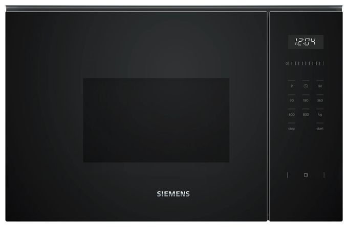 Einbau-Mikrowelle 800 W Größe: klein 5 Stufen (Schwarz) iQ500 BF525LMB1 