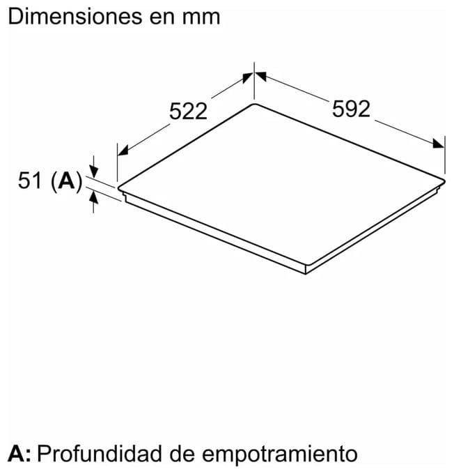 59.2 cm Induktions Kochfeld/Herdplatte 4 Zone(n) iQ500 ED61AHSC1E autarkes 