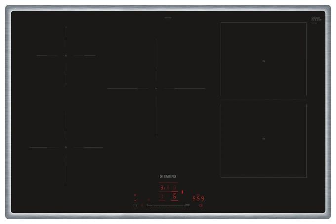 80 cm Induktions Kochfeld/Herdplatte 5 Zone(n) iQ500 ED845HWB1E autarkes 