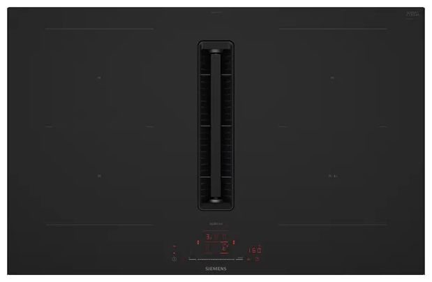 80 cm Induktionskochfeld 4 Kochzonen mit integriertem Dunstabzug iQ500 ED87BHQ26E autarkes 