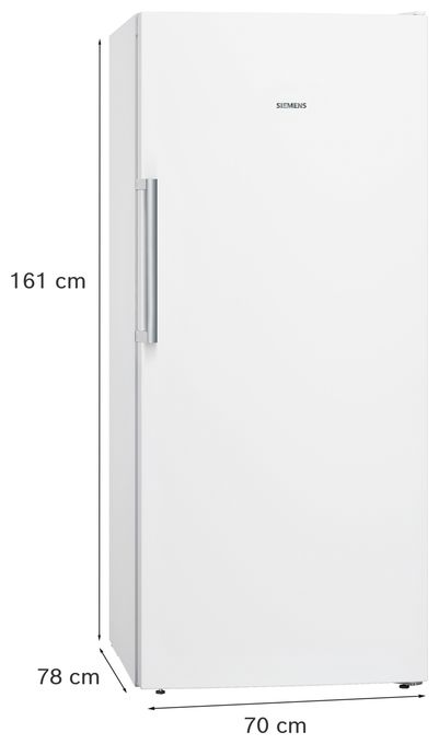 290 l Gefrierschrank 161 kWh Jahr NoFrost  iQ500 GS51NAWCV (Weiß) 
