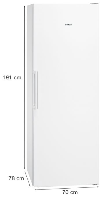 366 l Gefrierschrank 222 kWh Jahr NoFrost  iQ500 GS58NDWDP (Weiß) 