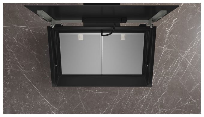 Abluft/Umluft Dunstabzugshaube/Esse Wand 80 cm (Schwarz, Edelstahl) iQ500 LC81KAN60 