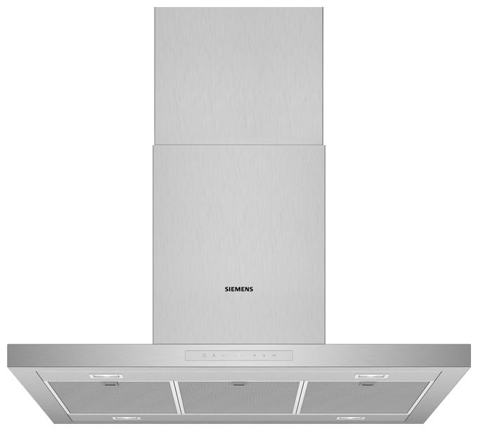 Abluft/Umluft Dunstabzugshaube/Esse Insel 90 cm (Edelstahl) iQ500 LF97BCP50 